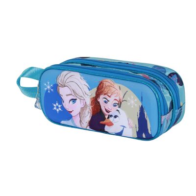Disney Frozen 2 Lovely 3D Double Pencil Case, Turquoise