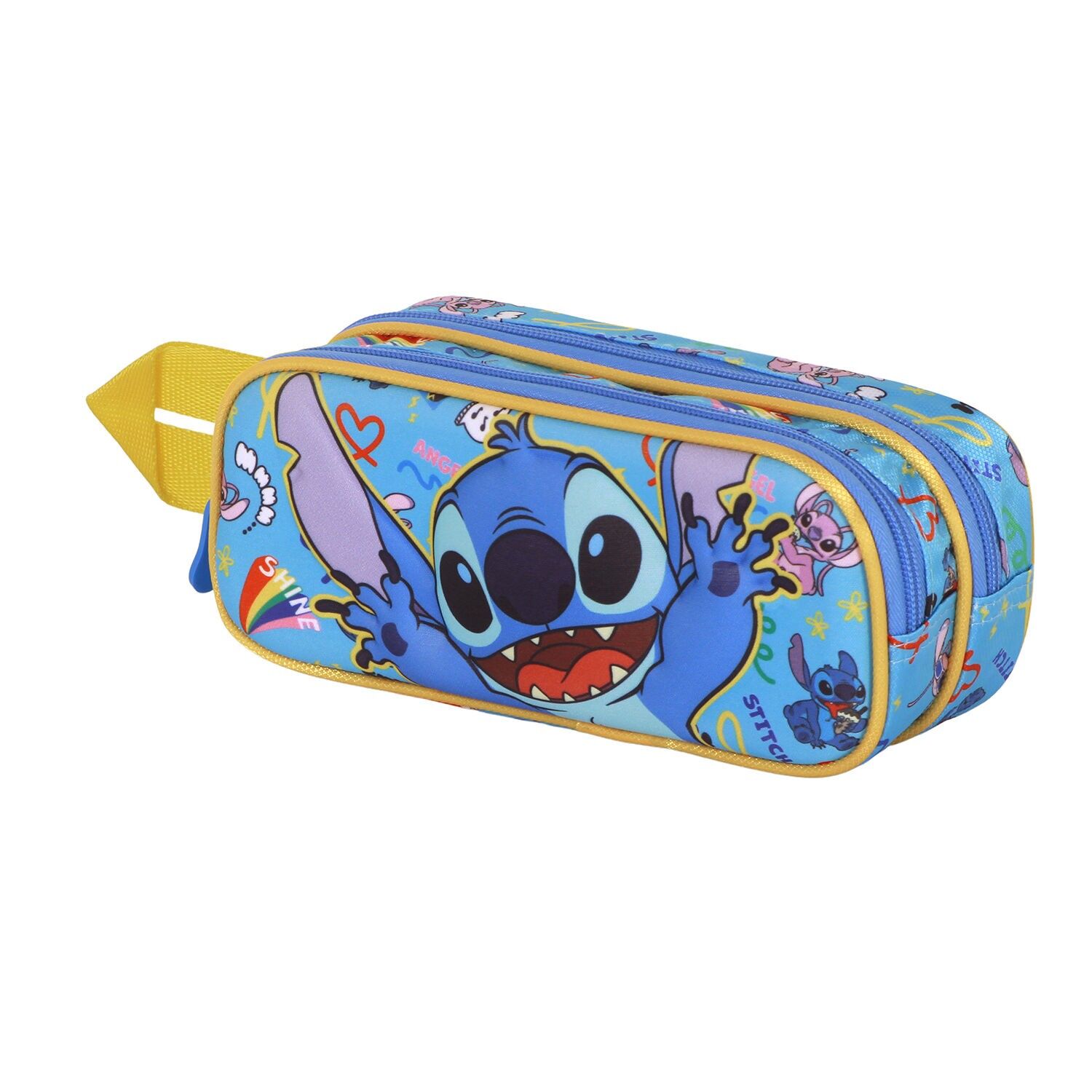 Disney Lilo et Stitch Hello-Double Trousse 3D Bleu