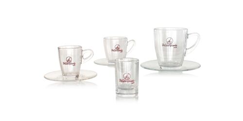 Set 6 tazze in vetro Brand Collection