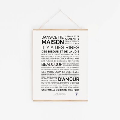 Affiche Dans cette maison (A2, A3, A4, A5, A6)