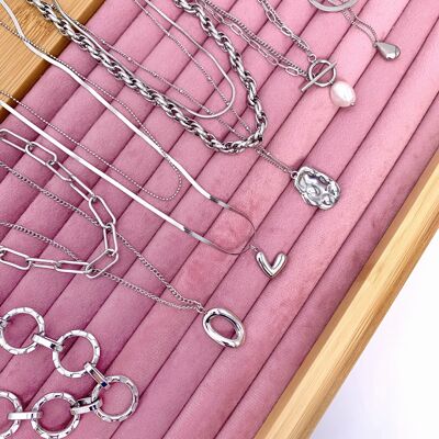 Juego de 6 collares de acero inoxidable SET62