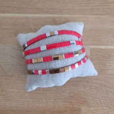 Uomo - 4 bracciali - Rosso e Bronzo - Regali - Selezione estiva