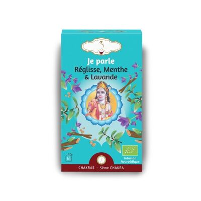 Tisane Infusion Bio Je Parle - Idéale pour le matin - Énergétiques Naturelles pour Équilibre et Bien-Être - Moment de Détente et de Stabilité - Réglisse, Menthe & Lavande