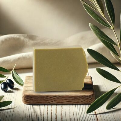 Organic Laurel and Olive Soap - Natural Hydration and Antibacterial Protection for Sensitive Skin, Handmade Formula with Organic Ingredients - Softness and Daily Care