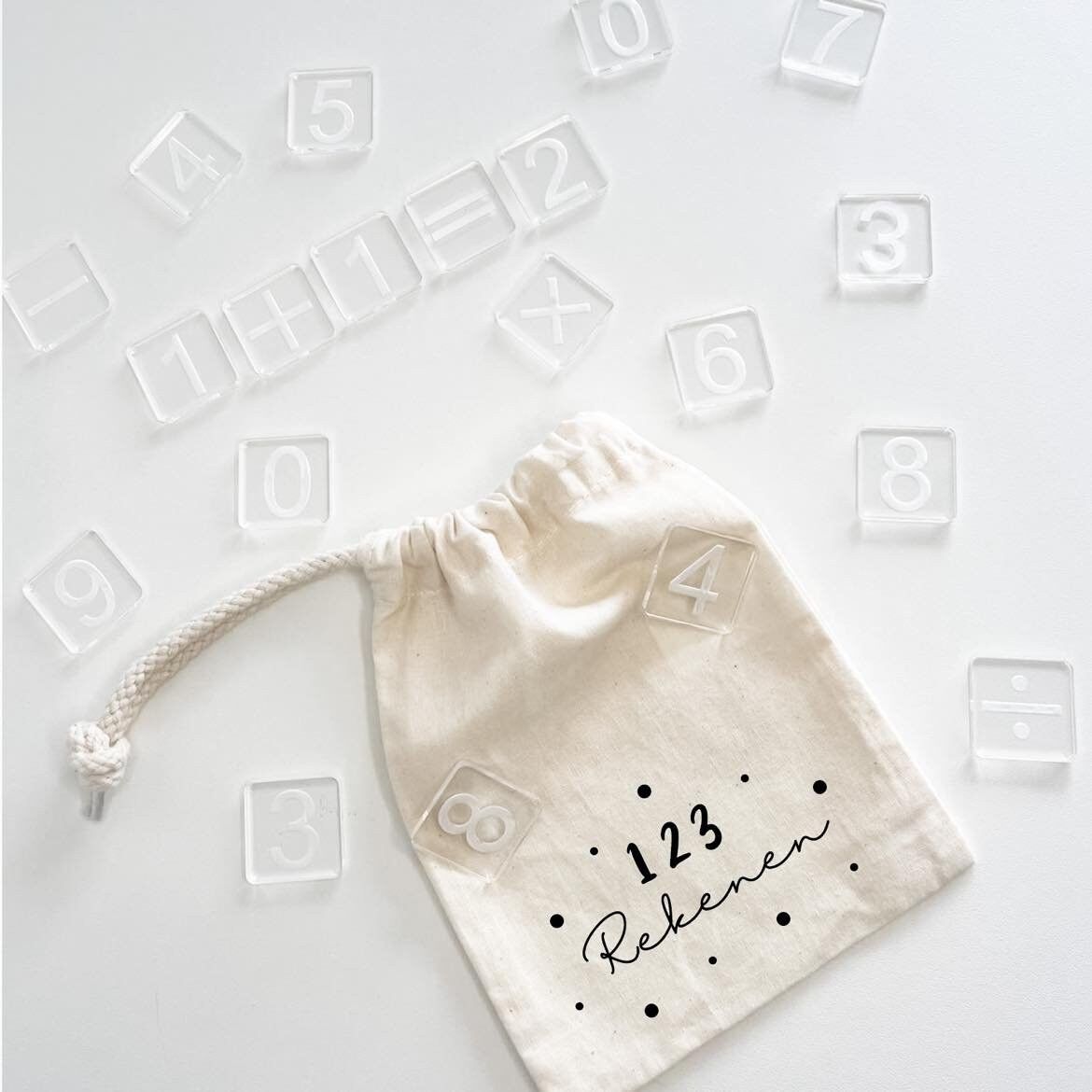 Imparare a calcolare Montessori | Blocchi matematici in acrilico