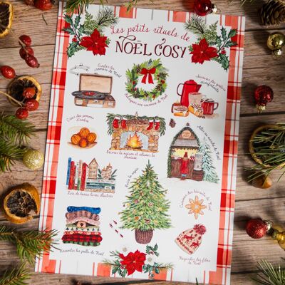 Póster A4 Rituales navideños acogedores