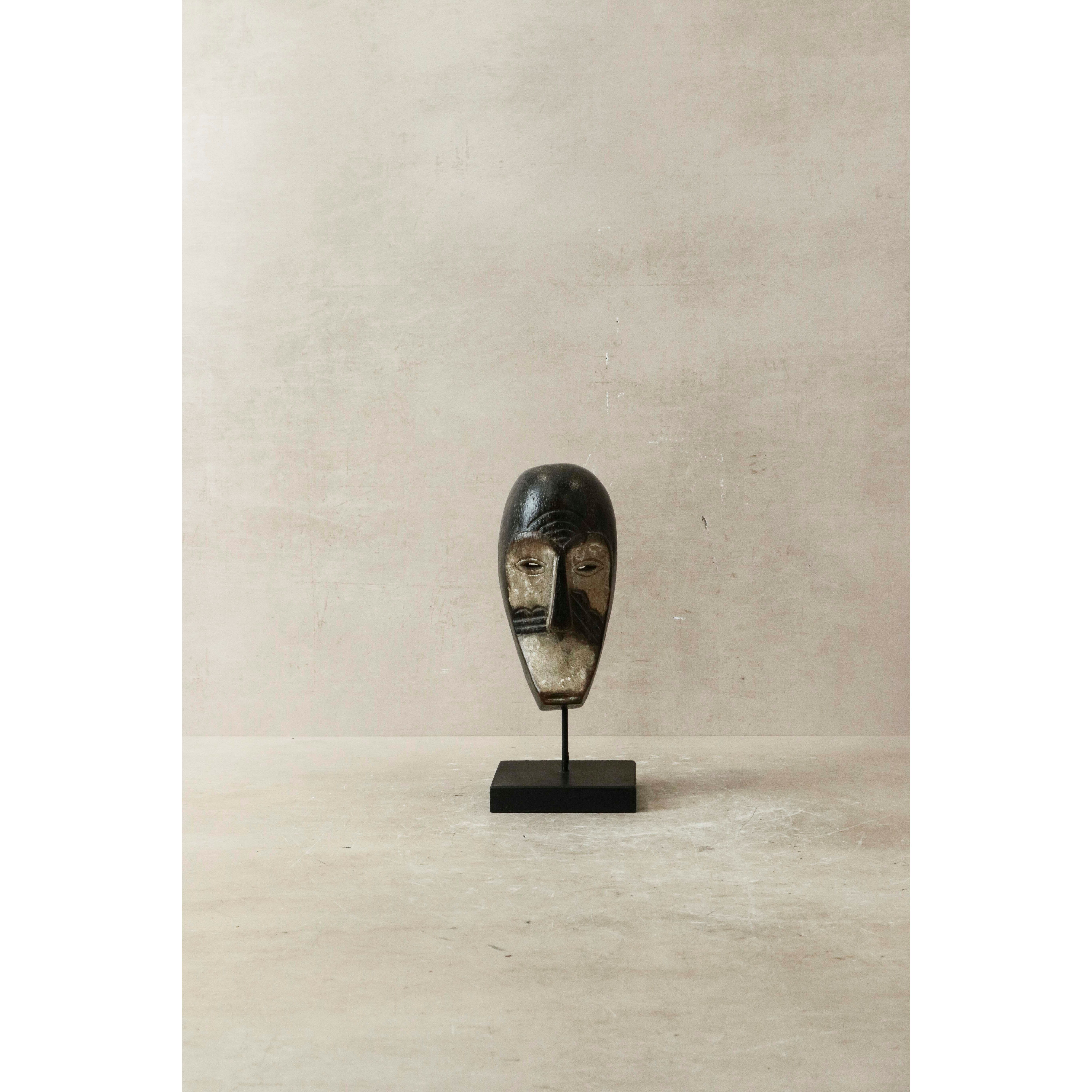 Masque africain sculpté à la main petit - 60.42