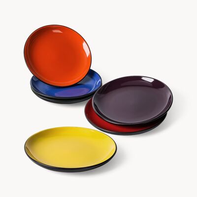 Juego de 6 platos Le Papillon 20,5-26 cm