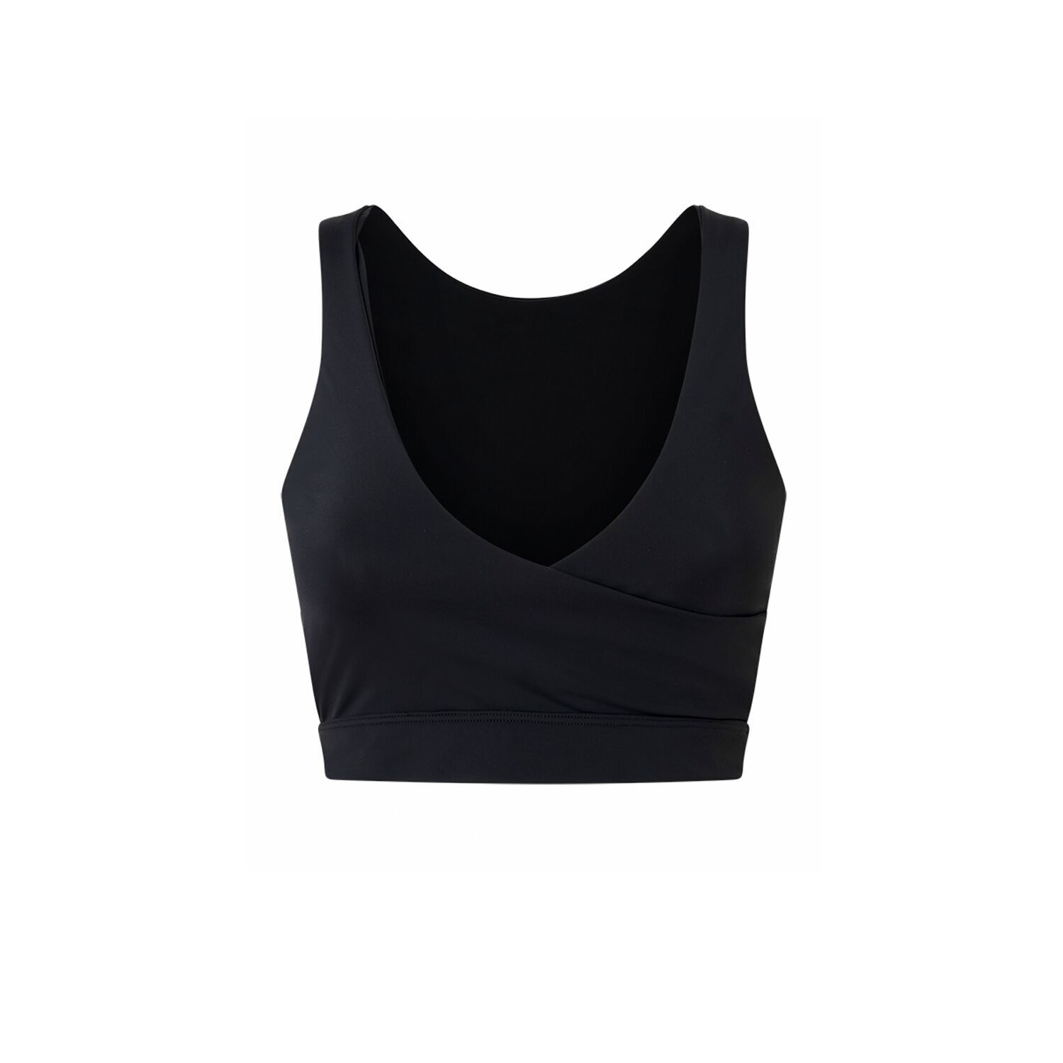 INK BLACK MINERVA REVERSIBLE CROP TOP IN ECONYL®