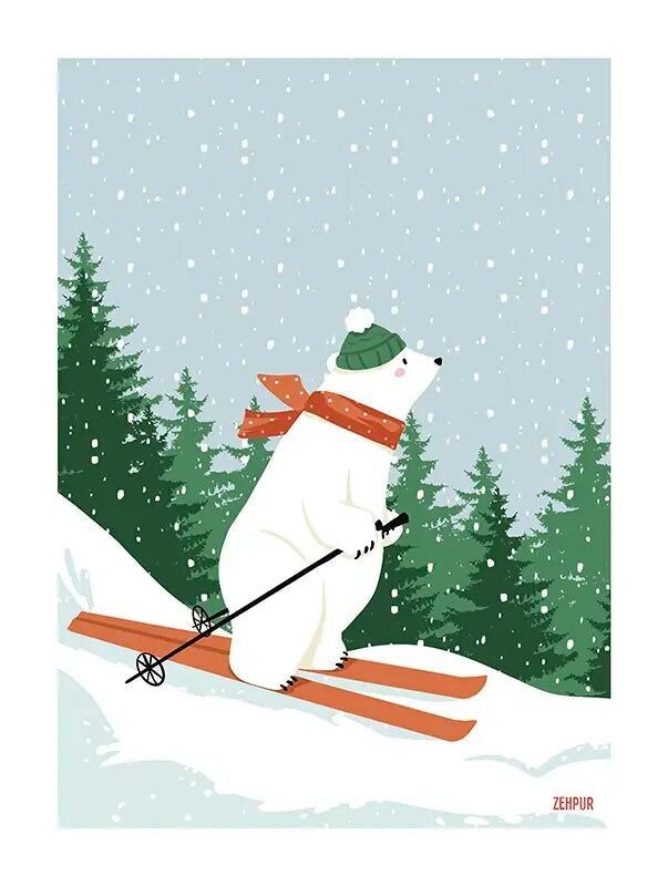 Winter Wall Decor│Polar Bear Poster