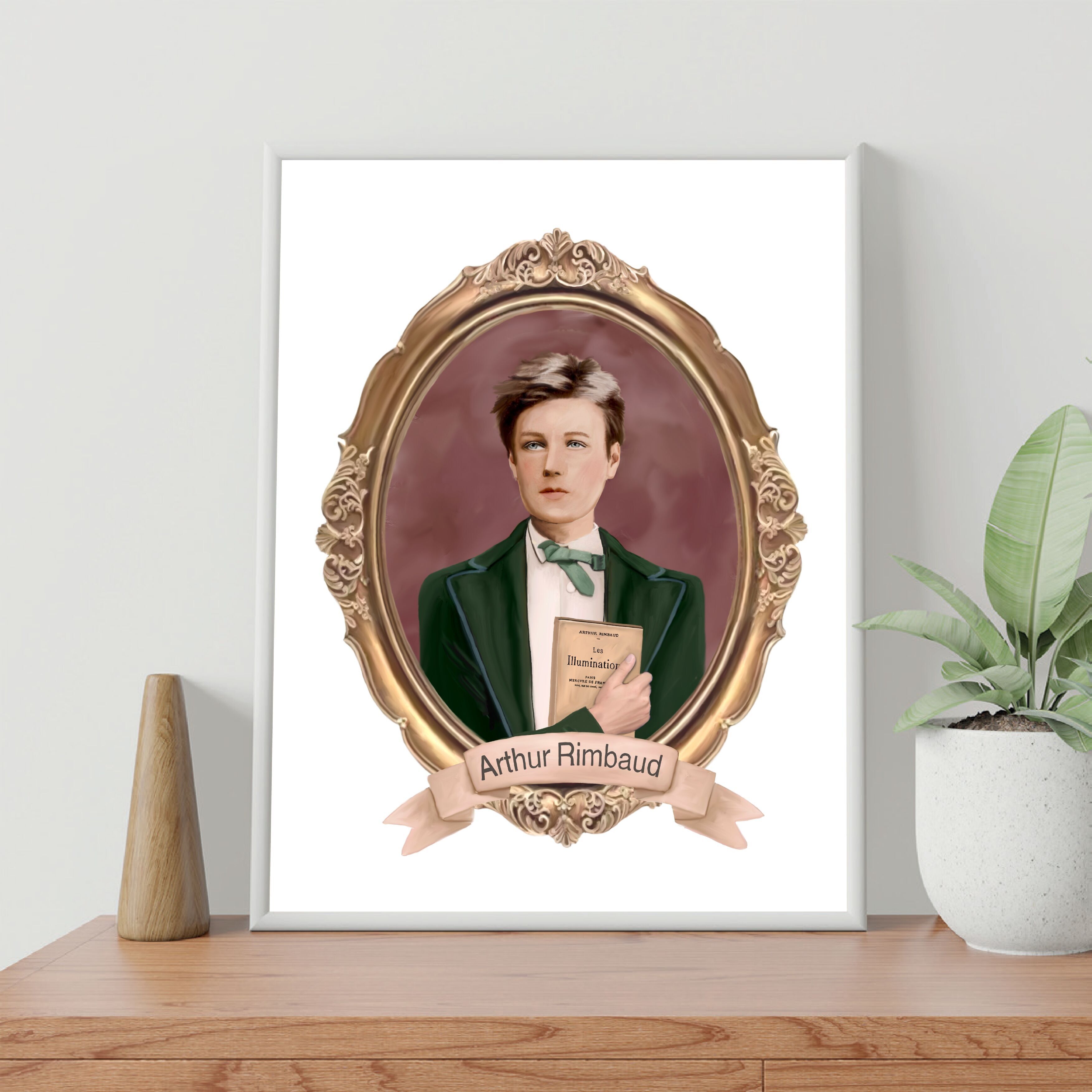 POSTER 30 CM PER CORNICE 40 CM ARTHUR RIMBAUD