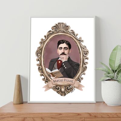 CARTEL 30 CM POR 40 CM MARCEL PROUST