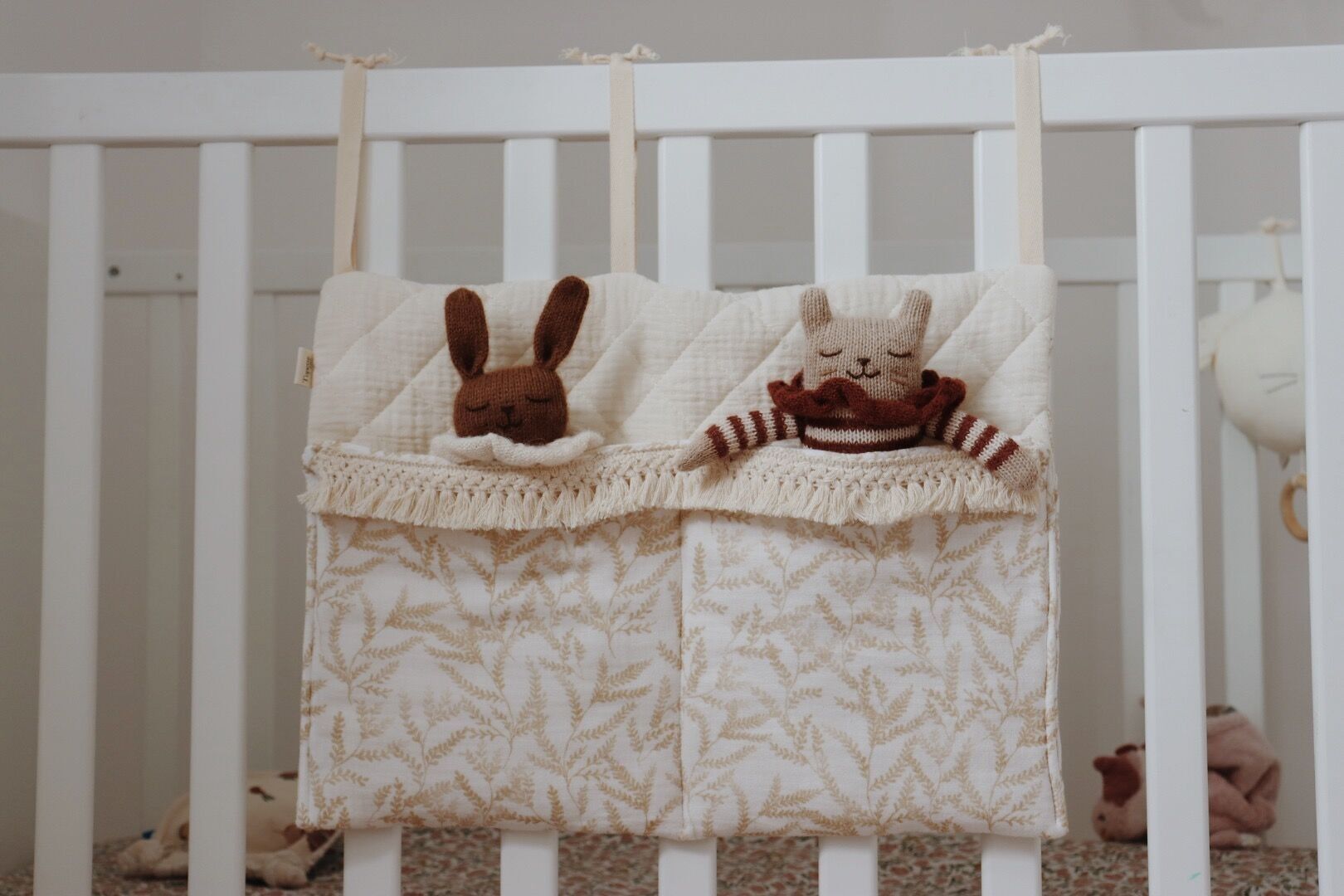 Porta piumone in felce dorata