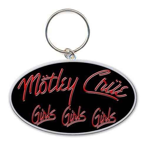 Motley Crue Keychains - Girls Girls Girls Logo