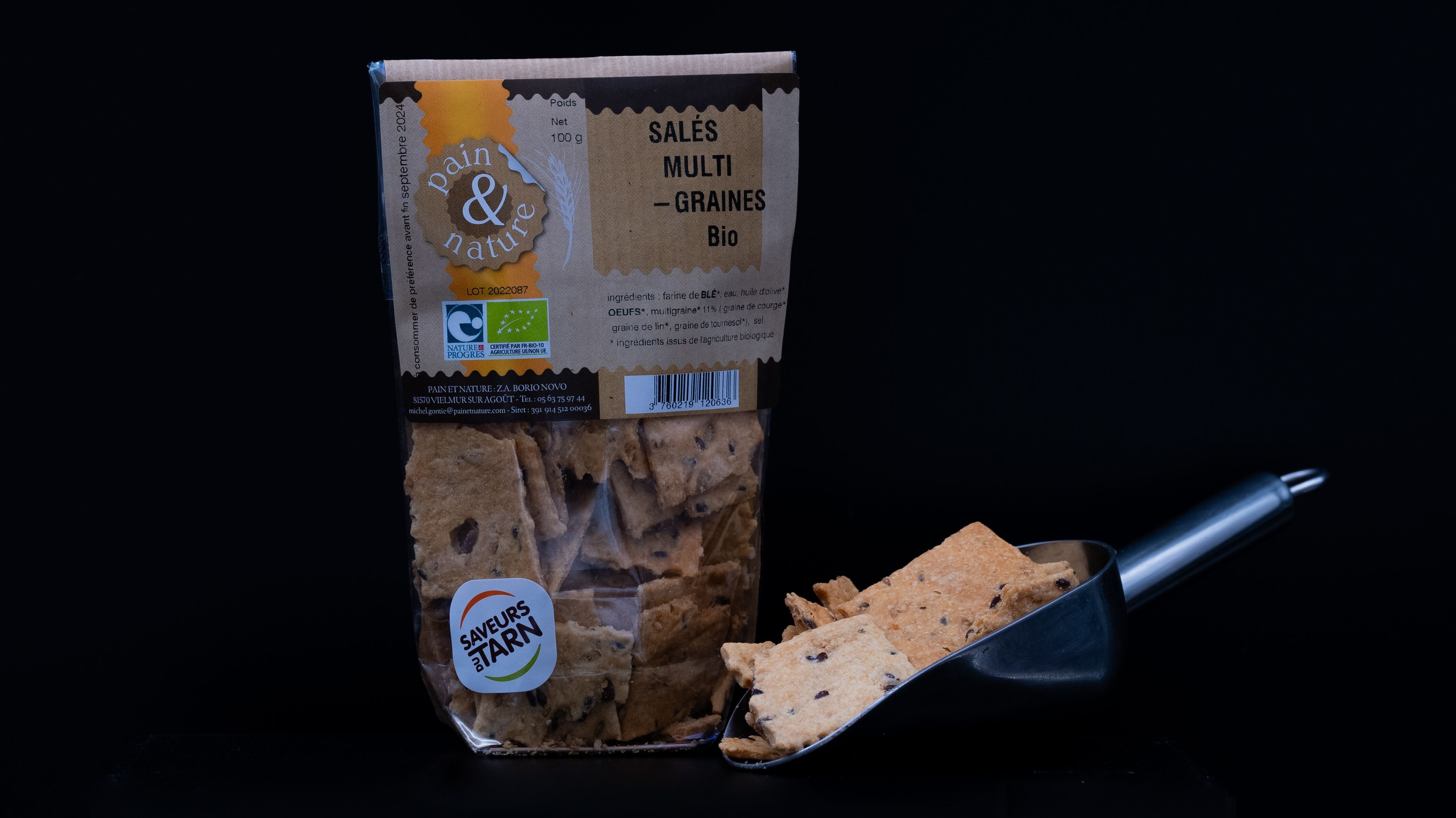 Biscotti Salati Biologici - Crackers Multicereali - 100G