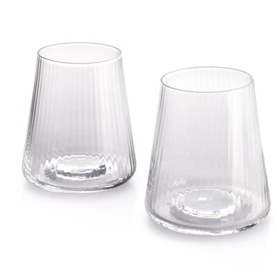 MADA CLEAR SET 2 GLASSES 350ml 6.8x9.3xh11cm-HTID4875