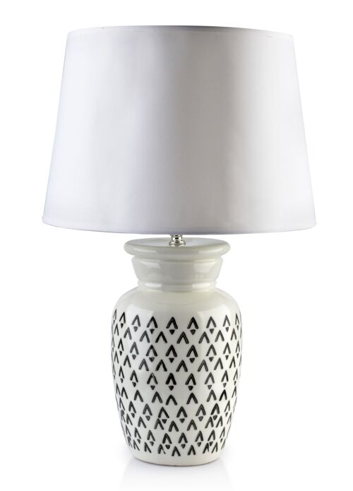 LORA WHITE Lamp 14x14xh51cm-HTLA3990
