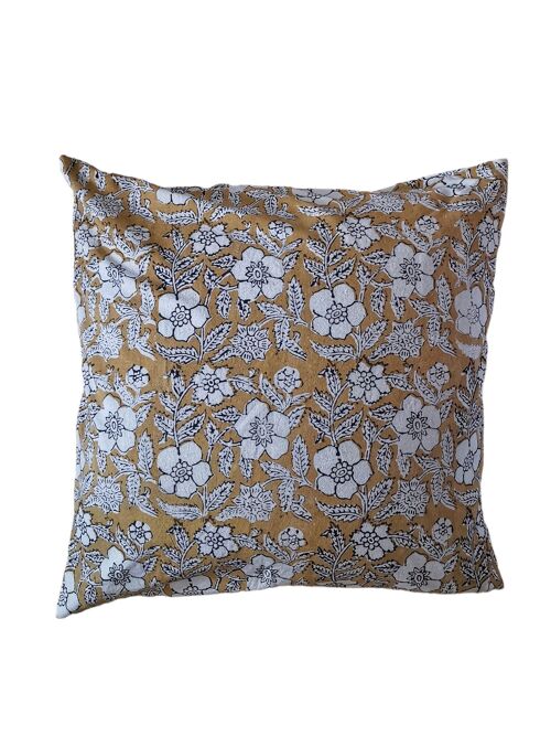 Housse de coussin block print Jaisalmer