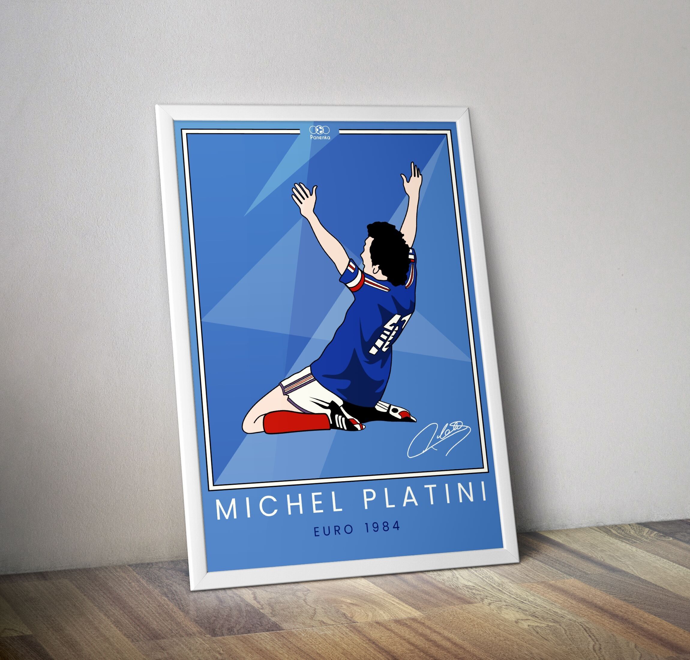 Michel Platini Euro 1984 Poster I Fußballplakat