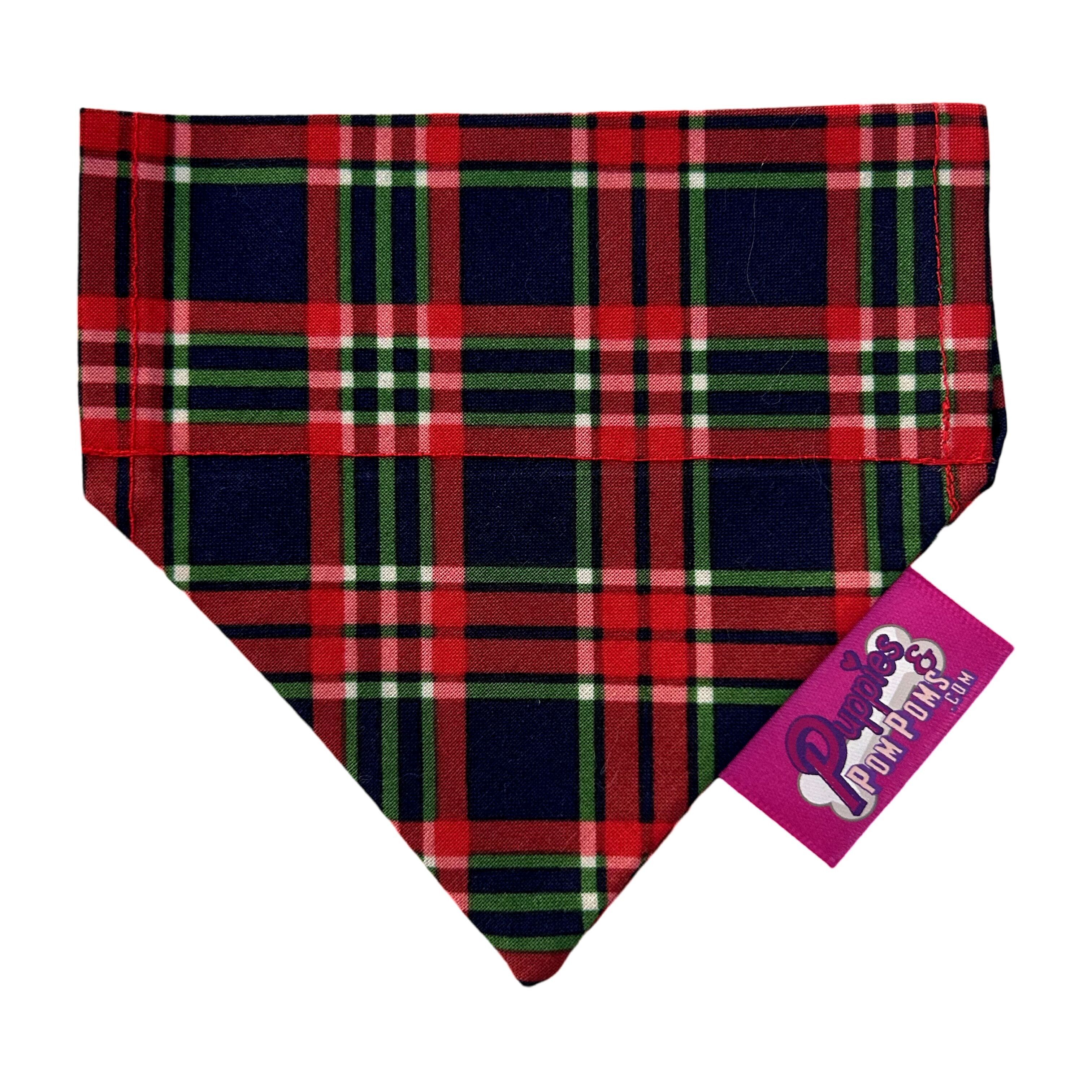 Bandana natalizia per cani - Tartan invernale