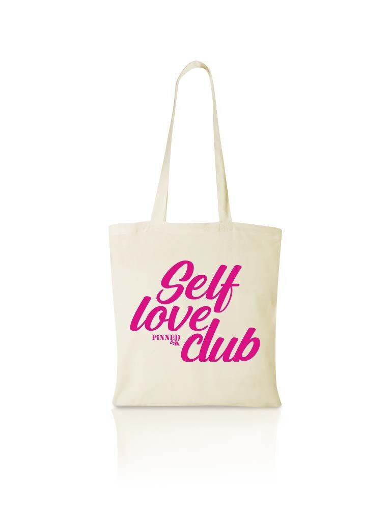 Borsa in tela Self Love Club Rosa