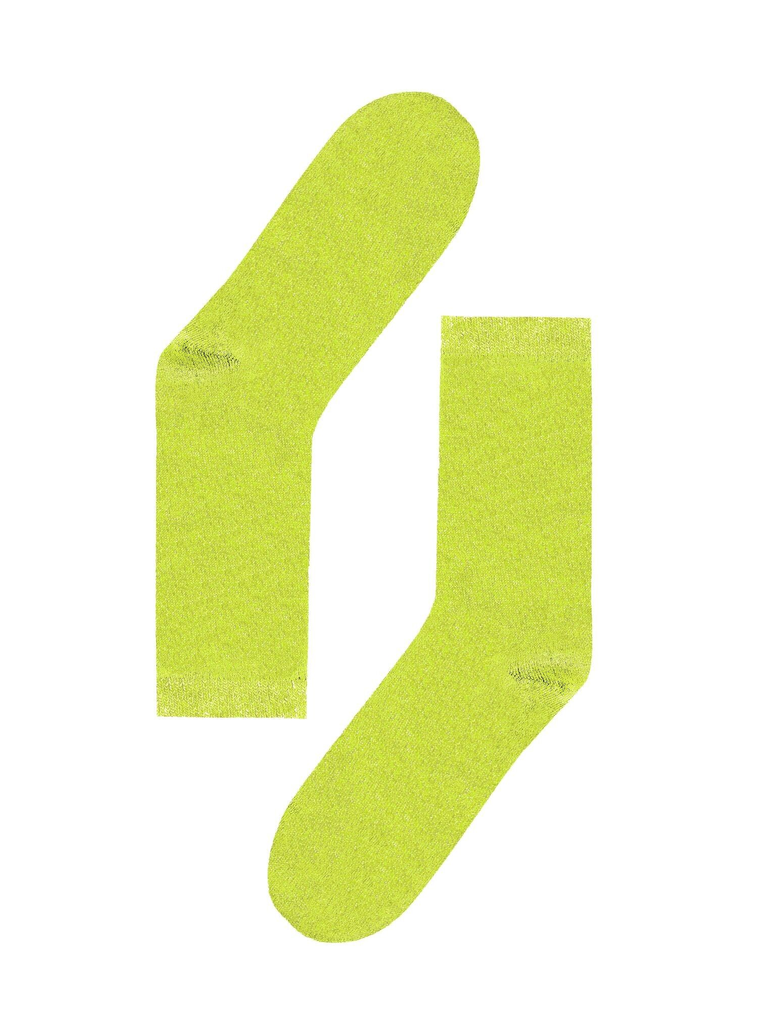 Calzini Loeks Giallo Glitter - Giallo Lime