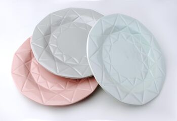 ADEL ROSE Assiette plate 24 cm-HTPR2180 2 2