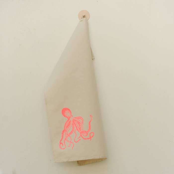 Asciugapiatti KRAKE mezza biancheria, ca. 47 x 70 cm, serigrafato a mano