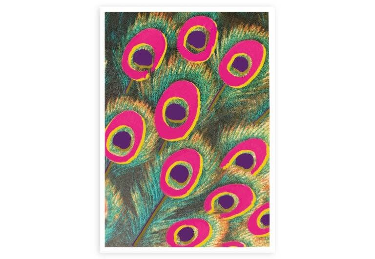 Plumas de pavo real | Postal | saludo