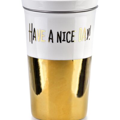 GOLD CHIC 410ml mug with lid + infuser-HTPT7814 4