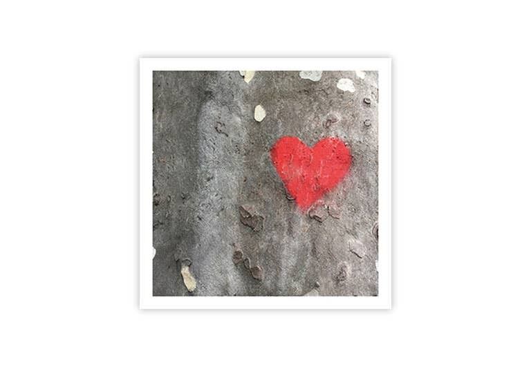 Cuore rosso | Cartolina | Amore