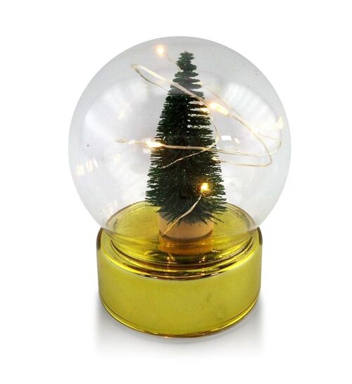 SANTA LILA Decorative dome with LED 9x9xh12cm-HTRJ3909-SW