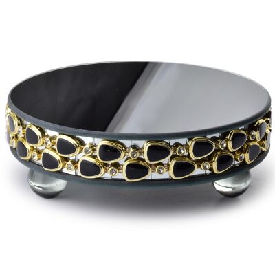 ELIA BLACK Support pour objets décoratifs diamètre : 15xh5cm