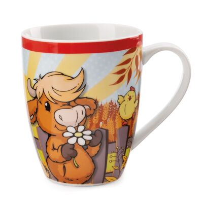 Tasse Hochlandrind McMooray & Chick Eggwina 310ml porcelaine avec banderole
