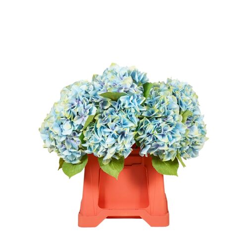 Hydrangea Artificial challenge stem blue 47cm