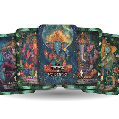 Le Tarot de Ganesh - Arcanes Majeurs - Un voyage spirituel unique - La divinité hindoue connue pour éliminer les obstacles et apporter la sagesse.