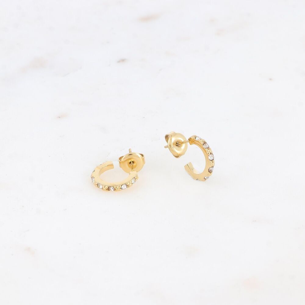 Mini orecchini a cerchio Vivia - ossidi di zirconio