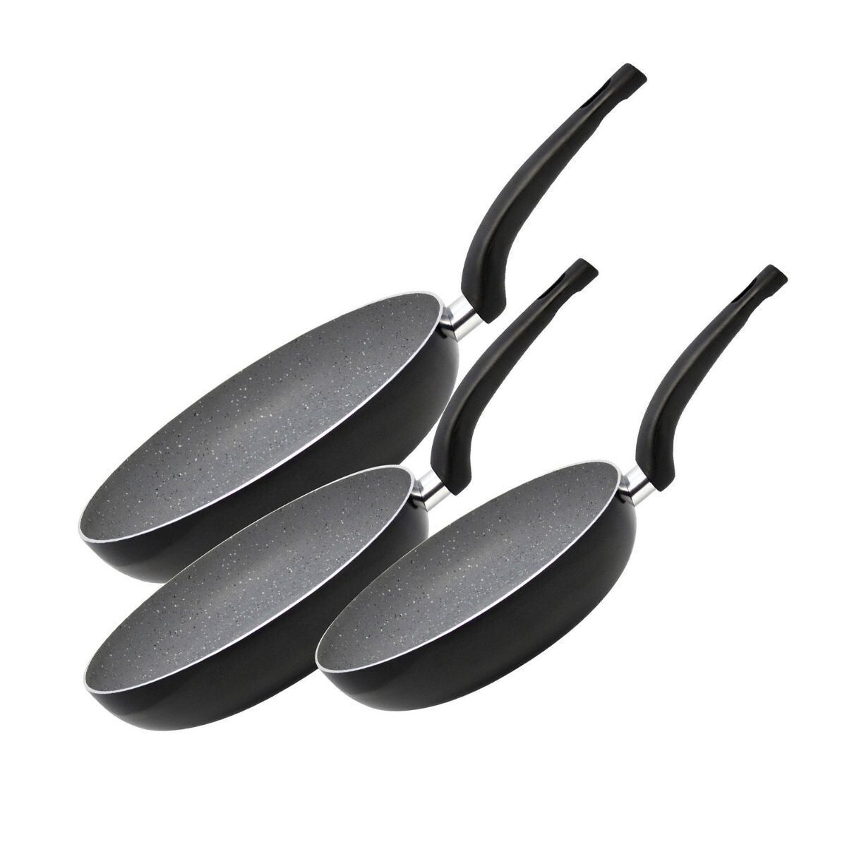 Set di 3 padelle 20 cm + 24 cm + 28 cm Elo Dolomit