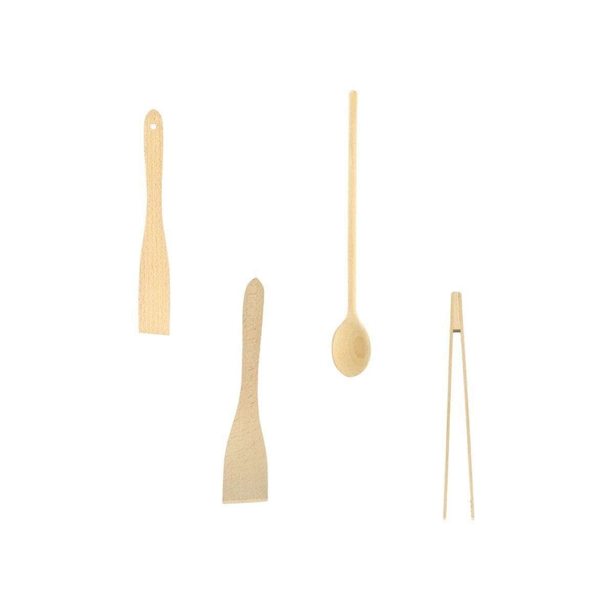 Fackelmann Boisselerie 4-Piece Kitchen Utensil Set