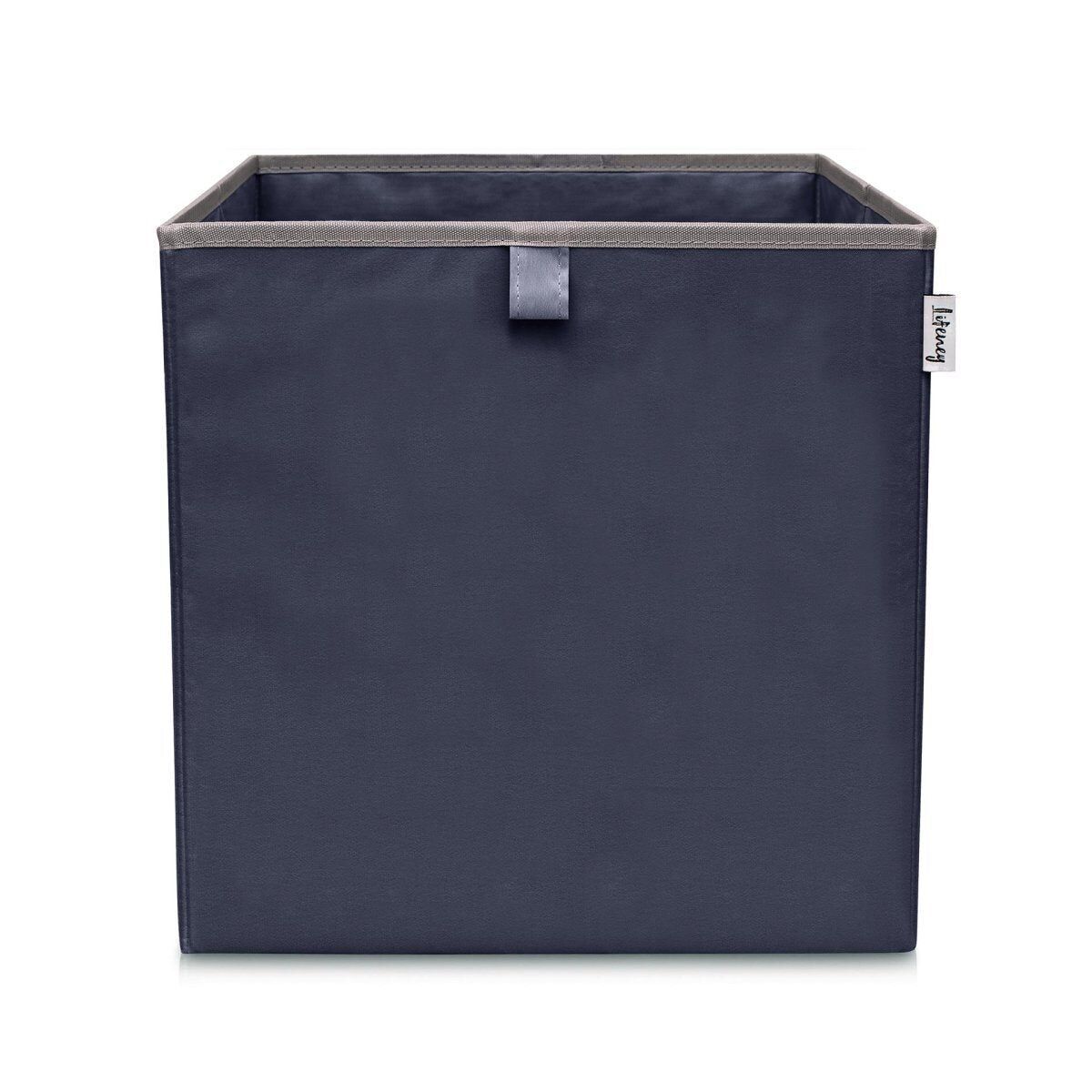 Dark blue storage box, compatible with IKEA KALLAX Lifeney shelf