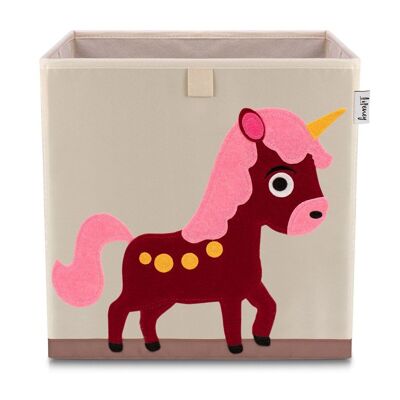 Boîte de rangement en tissu pour enfant "licorne", compatible Ikea Kallax Lifeney