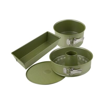 Set of 3 cake tins 18 to 30 cm Zenker Green Vision