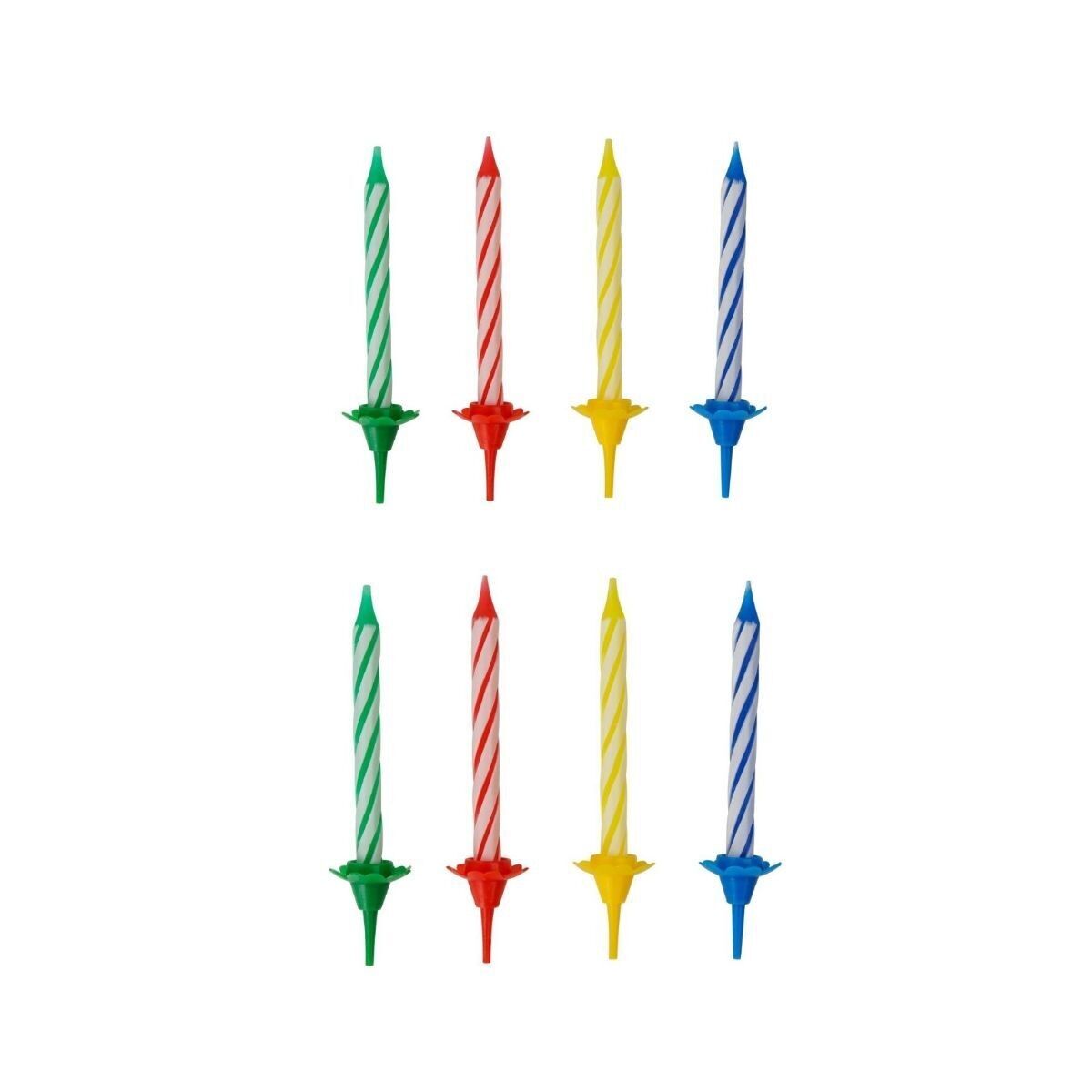 2 set da 24 candeline di compleanno ciascuno e 12 candele Fackelmann Rio Party