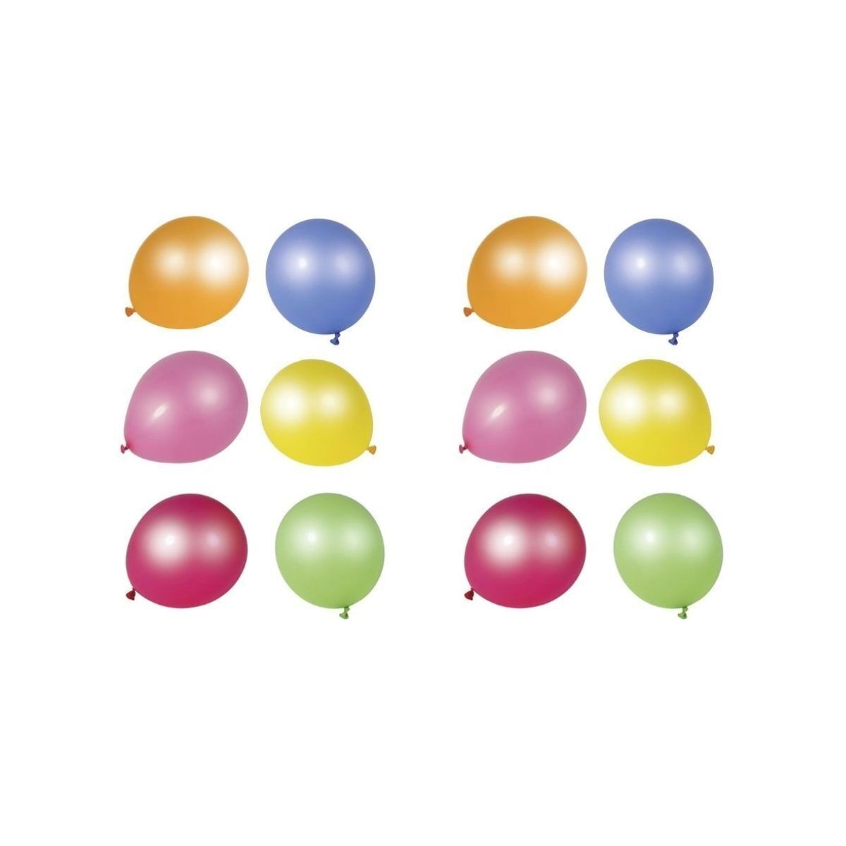 2 Set di 12 palloncini colorati per compleanno Fackelmann