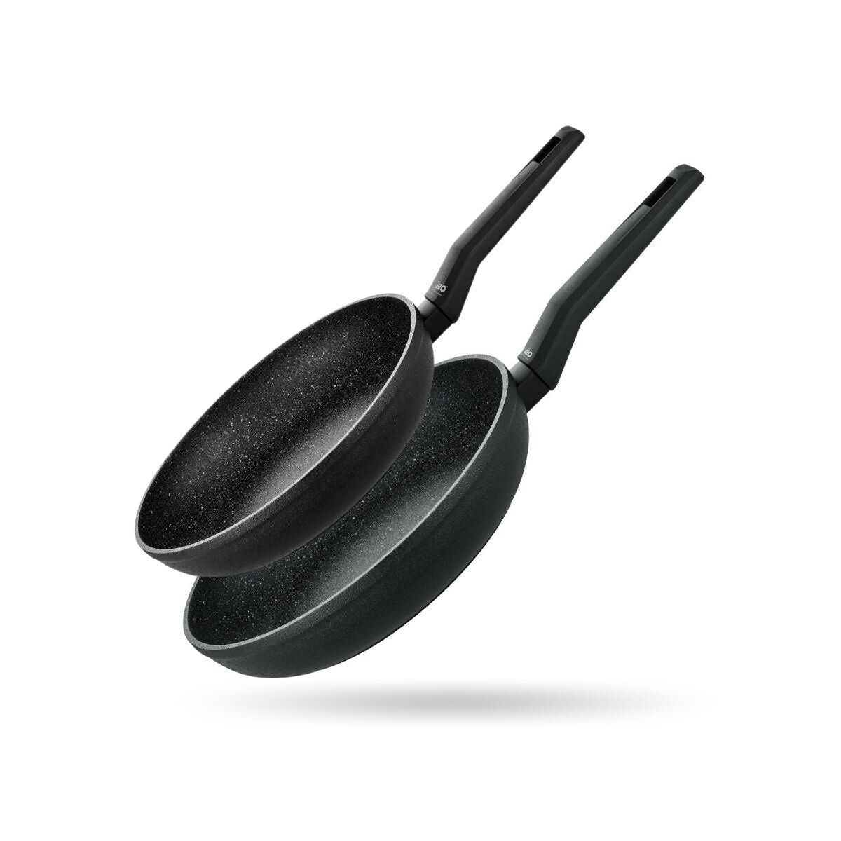 Set di due padelle in alluminio forgiato da 20 cm e 24 cm Elo Granit Solution