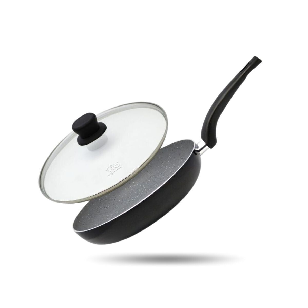 Padella Elo Dolomit da 28 cm in alluminio pressato e coperchio in vetro