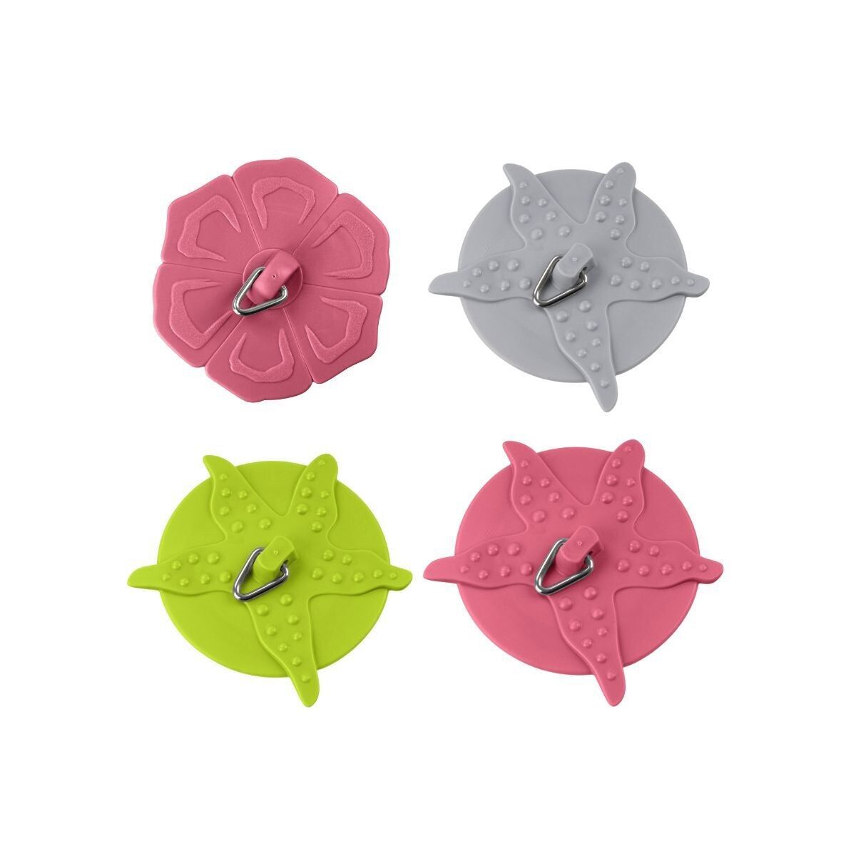 Fackelmann Tecno Universal Waschbeckenstöpsel 4er Set