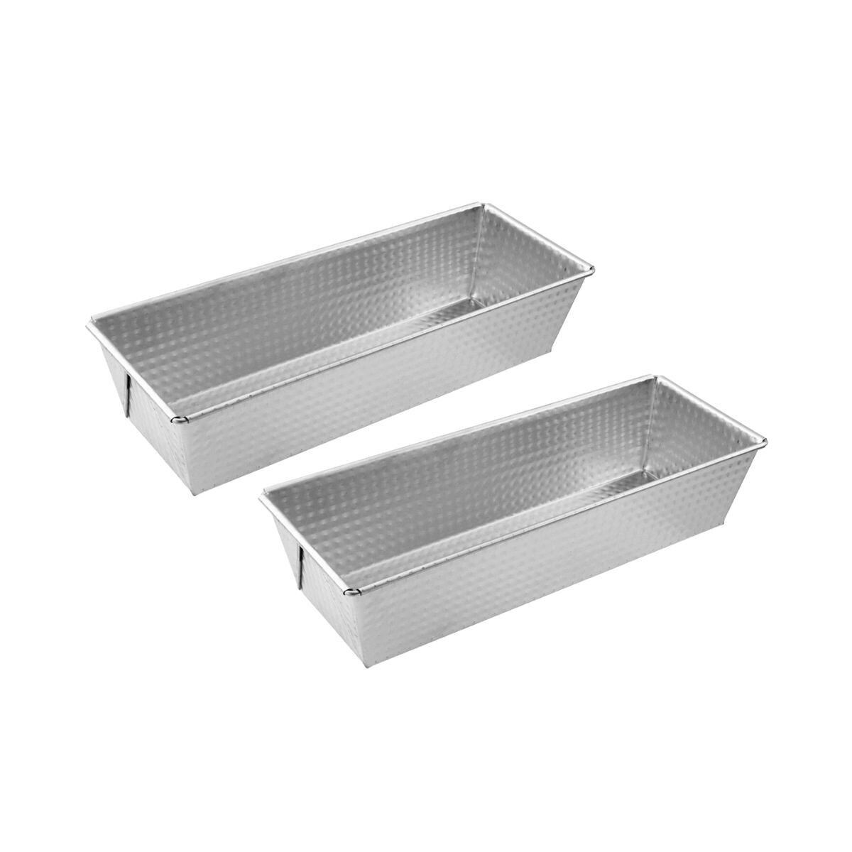 Set of 2 cake molds 30 x 11.5 cm Zenker Silver