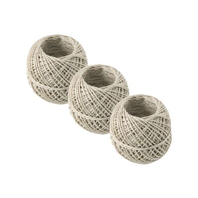 Set di 3 rotoli di spago di lino 80 m Fackelmann Tecno