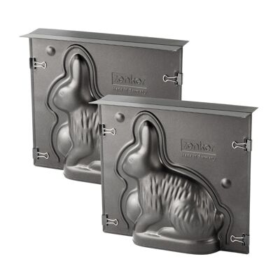 Set de 2 Moldes para Tarta Conejito de Pascua 3D 600ml Zenker Easter